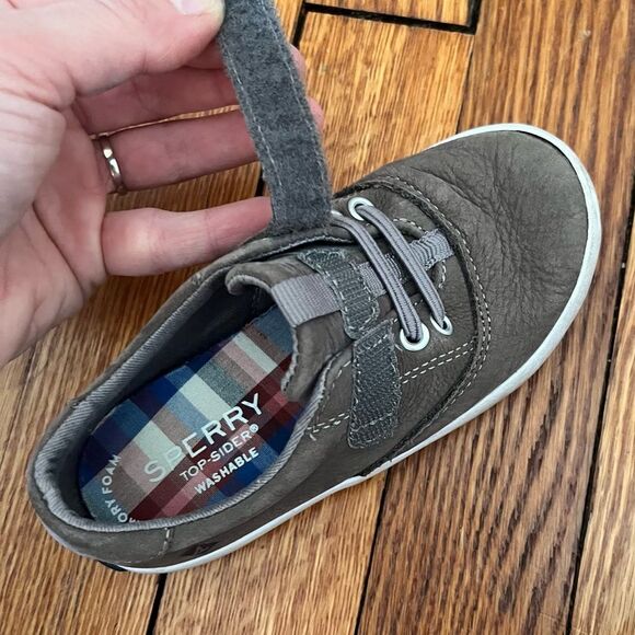 Sperry Topsider Little Kid's Grey Spinnaker Washable Junior Sneaker Size 8.5 - Picture 6 of 10
